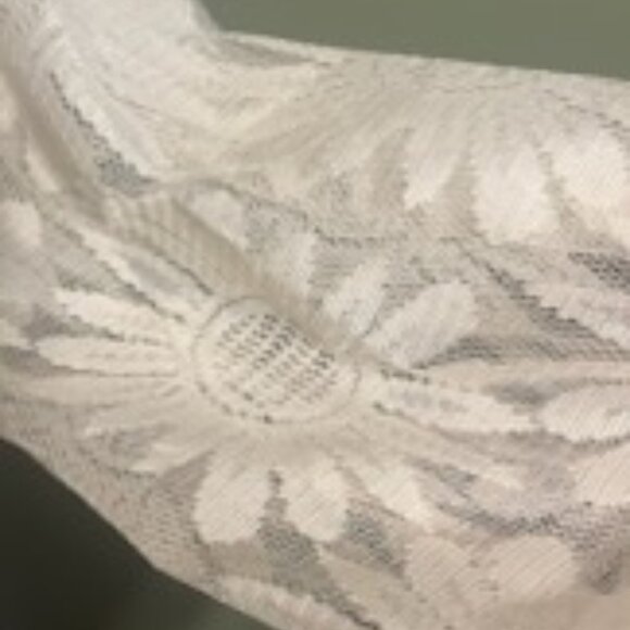 Beige sheer long sleeved blouse - Picture 2 of 2